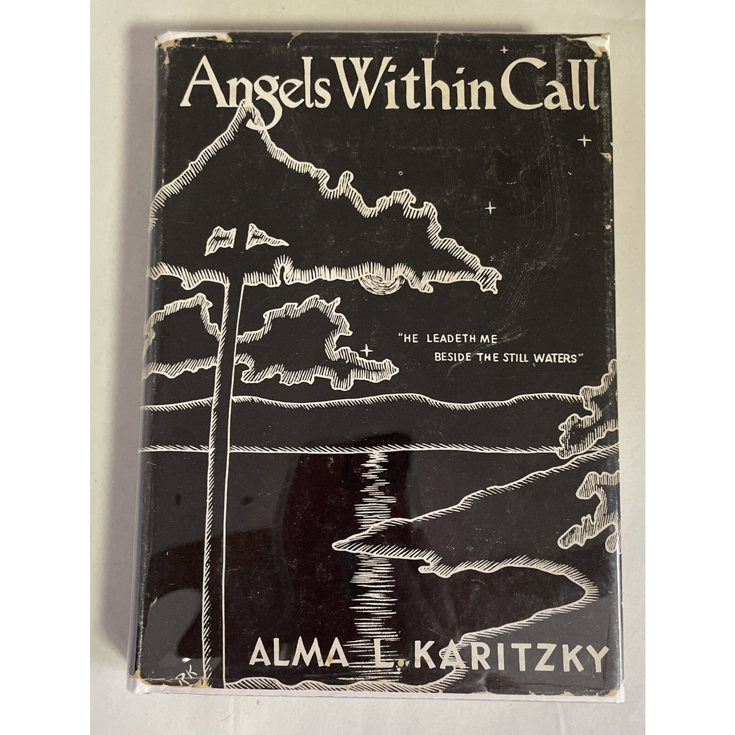 Angels Within Call By Alma L. Karitzky Hardcover, Dust Jacket 1941 Psychic