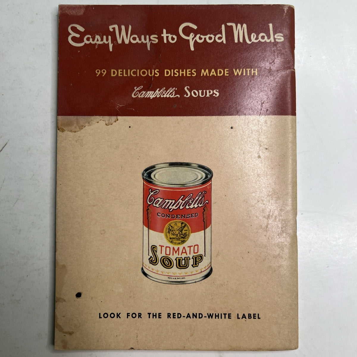 RARE 1941 First Edition Campbell's Soup Recipe Booklet Easy Ways to Good Meals