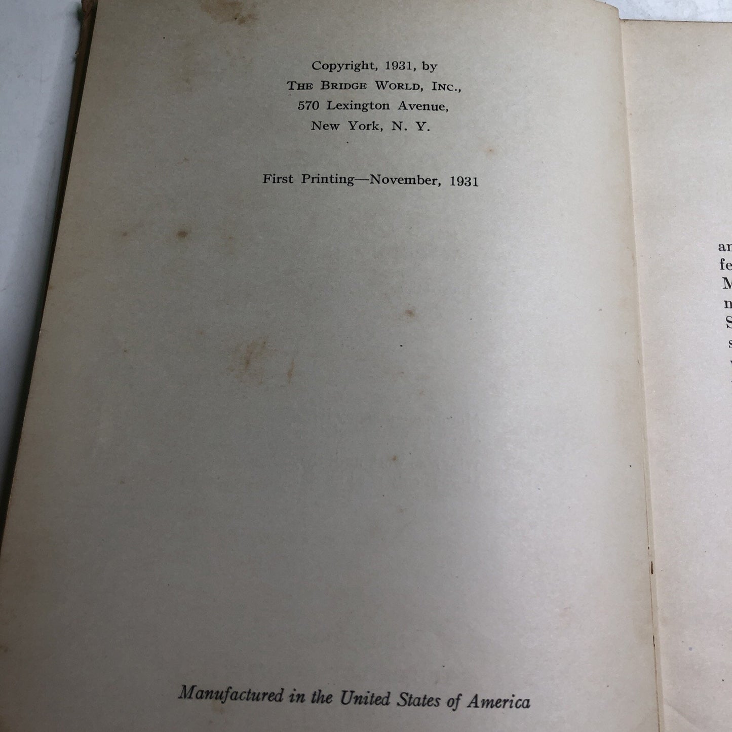 Culbertson for Morons A Bridge Primer Warren J. Lynch 1931 HC 1st Edition SIGNED