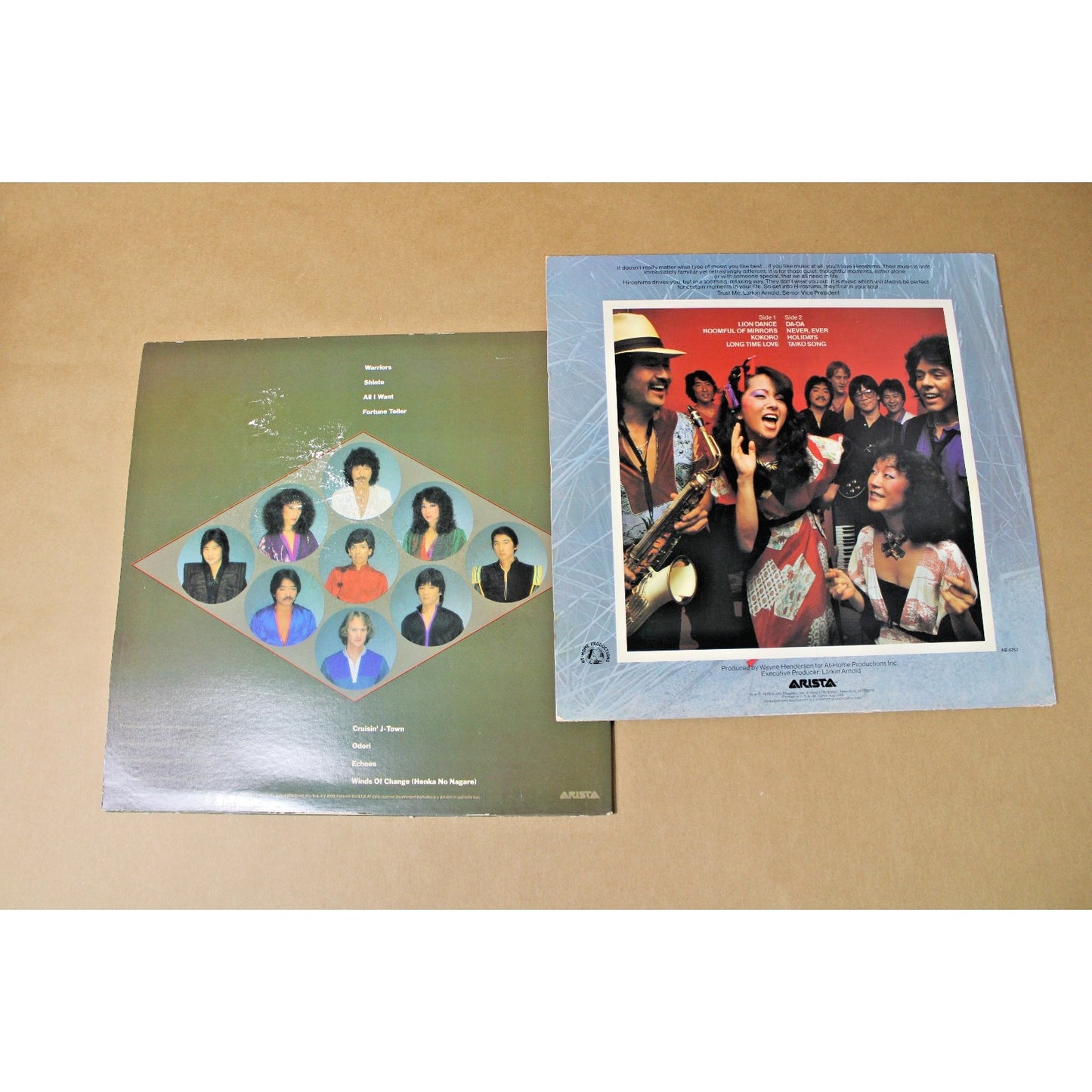 2 Album Lot by Hiroshima, 1979-1980, Jazz Pop World Music Japanese Instruments
