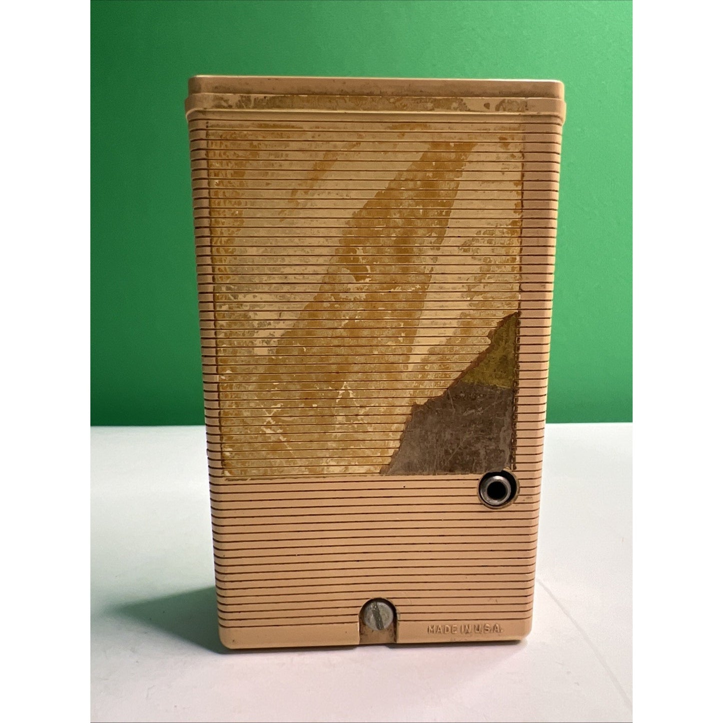Zenith Royal 50 AM Transistor Radio Audio Present Cream/Tan