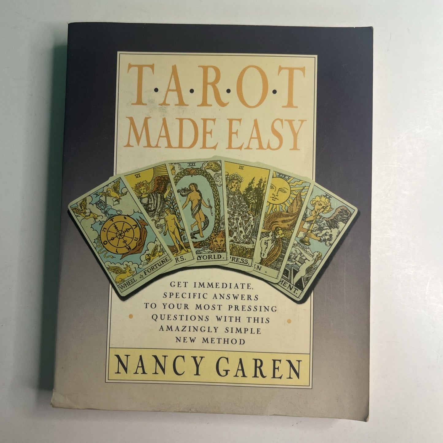 Vintage Tarot Card Reading Made Easy by Nancy Garen (1989) Beginner Guidebook PB