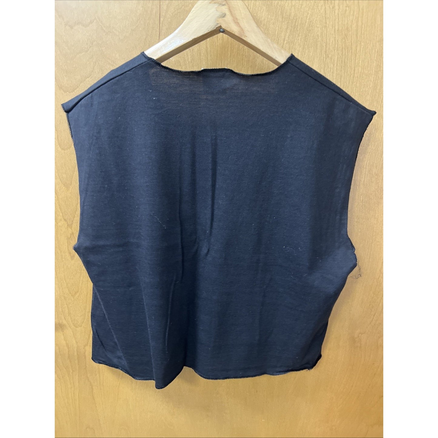 Bahamas Cut Off Sleeveless Shirt Vintage 80s 90s Serged Edge Size XL
