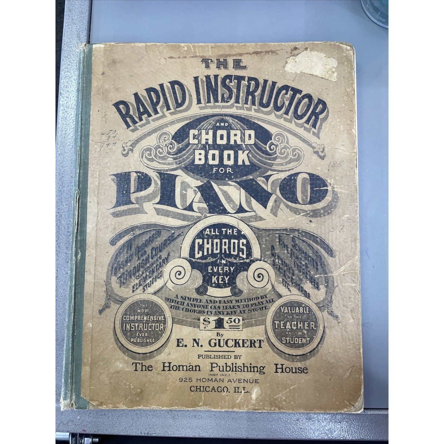 The Rapid Instructor and Chord Book for PIANO 1903 Guckert Sears Roebuck And Co