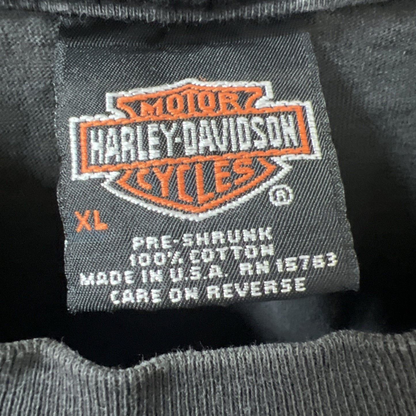 East Coast Harley Davidson Motorcycles Men’s XL Charcoal Tshirt Quantico VA