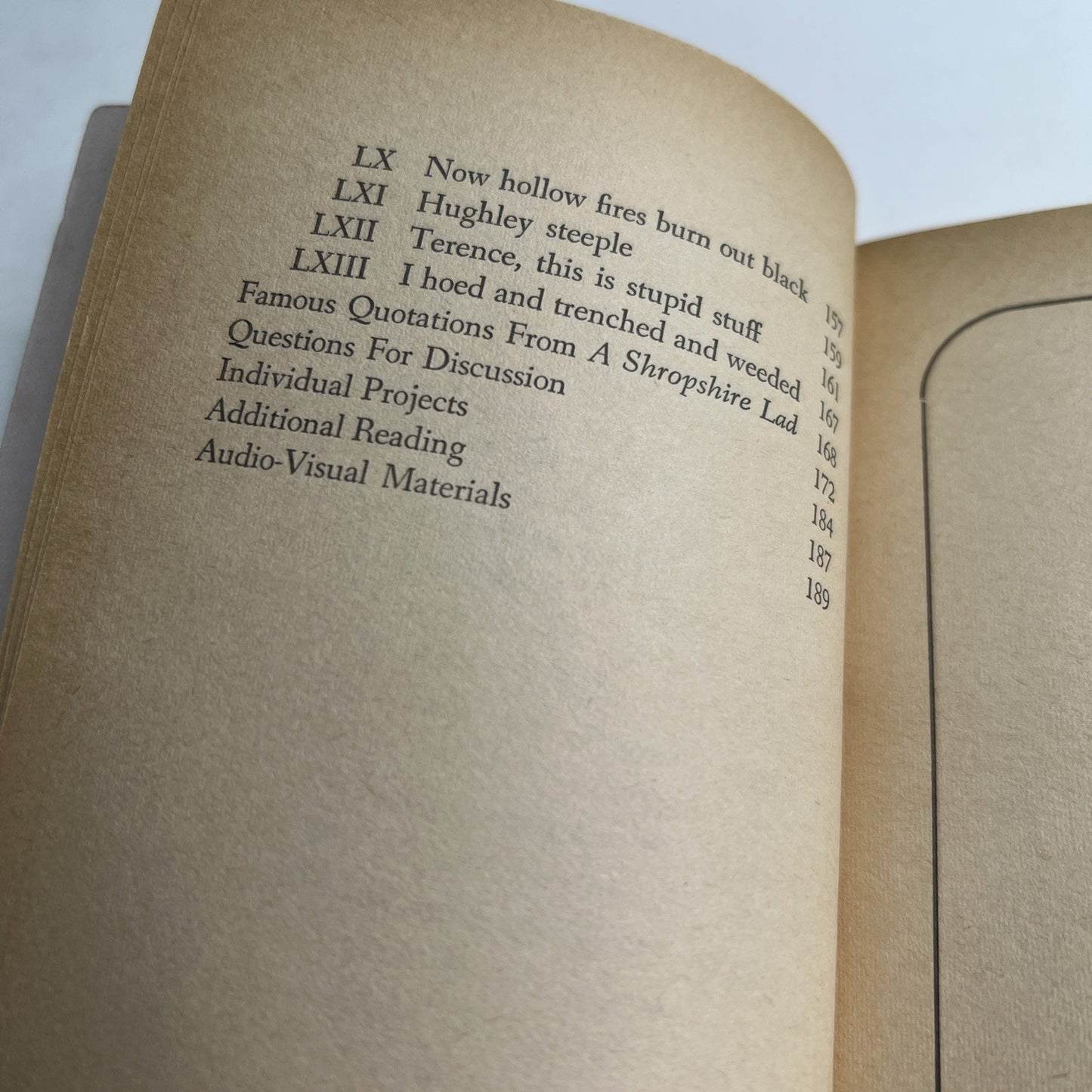 A Shropshire Lad By A. E. Housman 1968 PB English Poetic Work