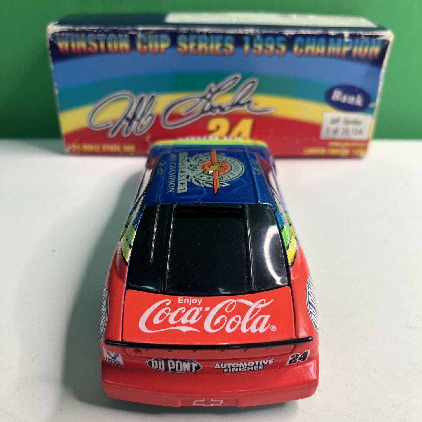 1995 Jeff Gordon Dupont Champion 1/20,124 Black Window Bank NASCAR Diecast