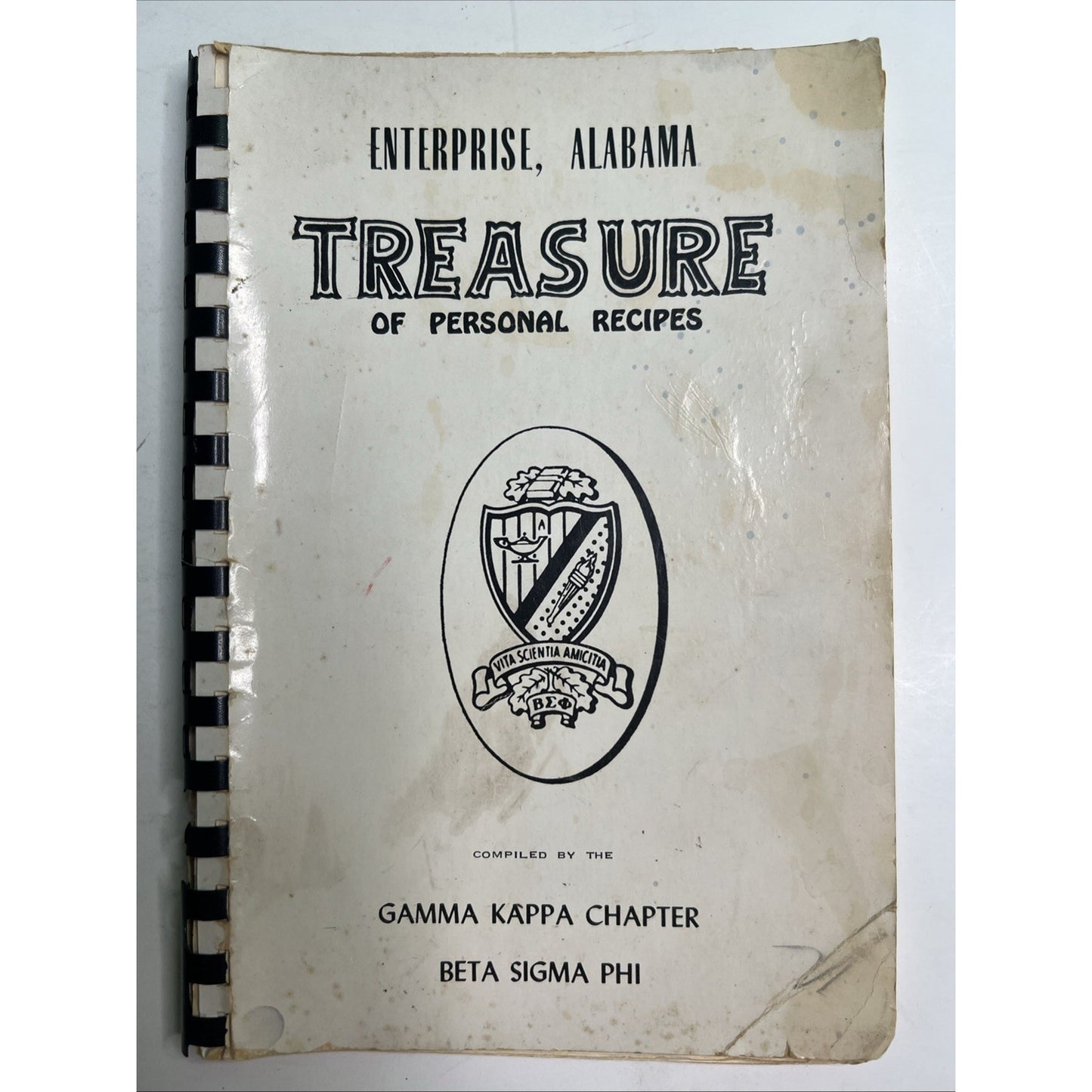 1963 Cookbook Gamma Kappa Chapter Beta Sigma Phi Enterprise Alabama Treasure Rec