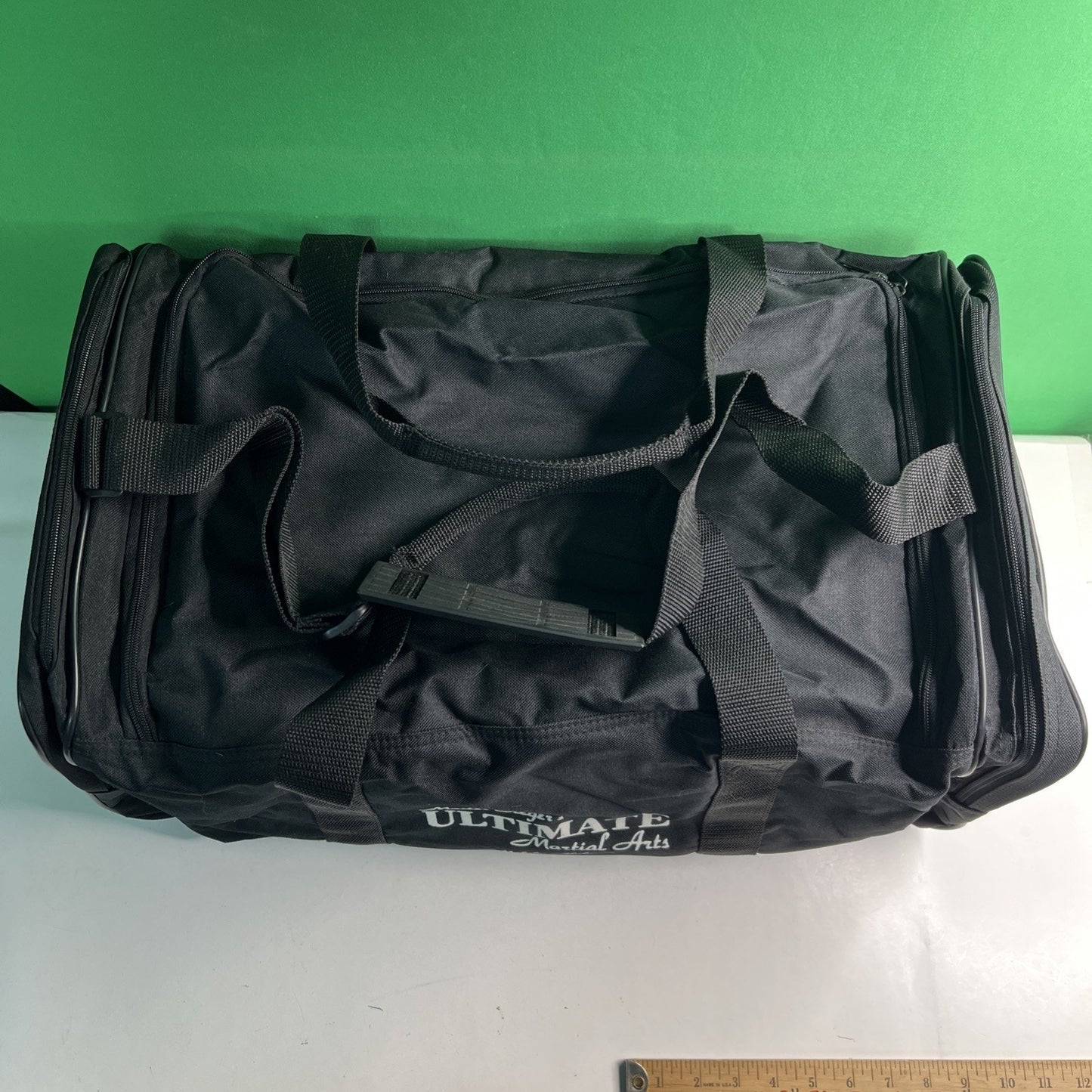 Vintage Gym Duffel Bag 23”x12”x12” Master Steger’s Martial Arts Mobile Alabama