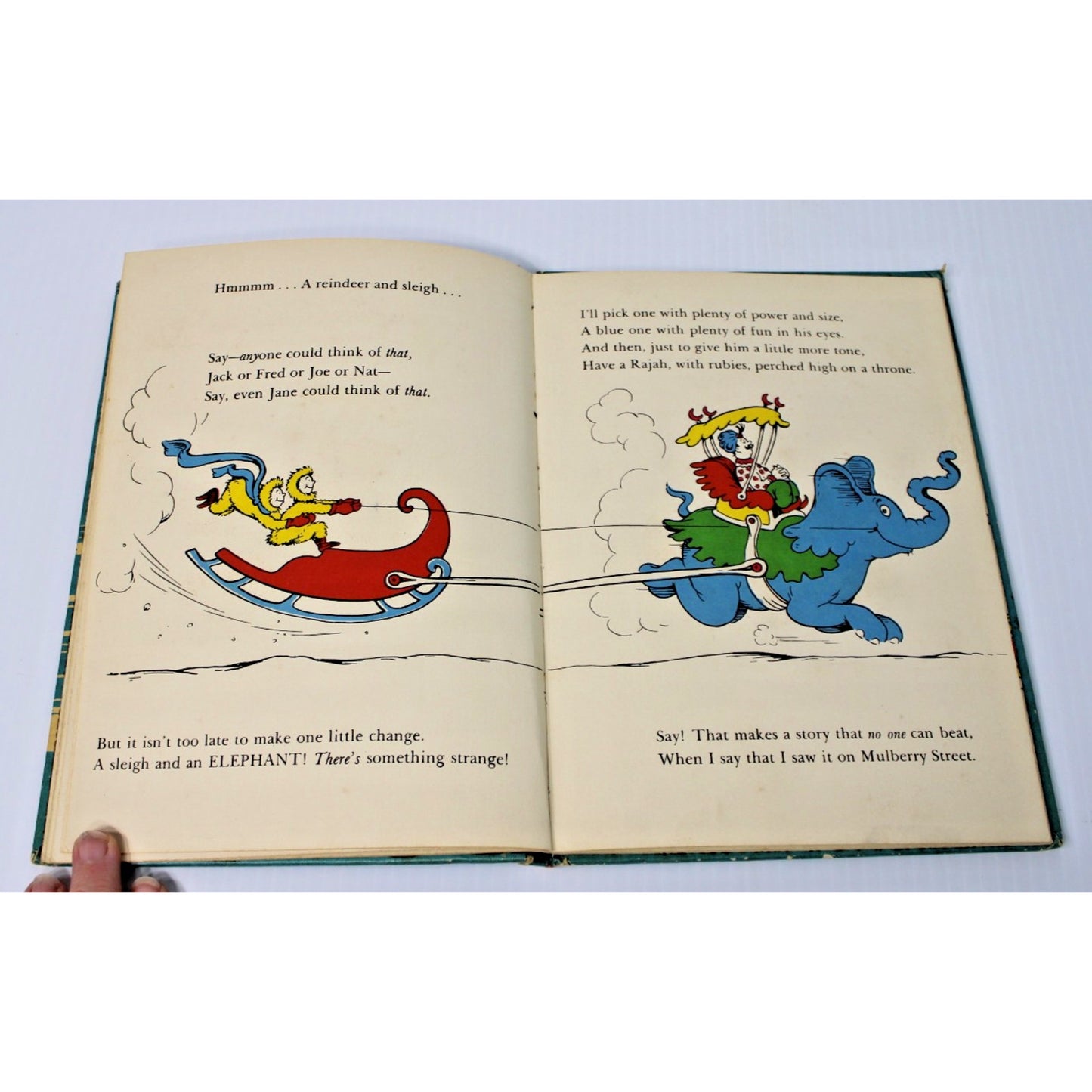 Out-of-print 1957 Dr. Suess "And To Think That I Saw It On Mulberry Street"