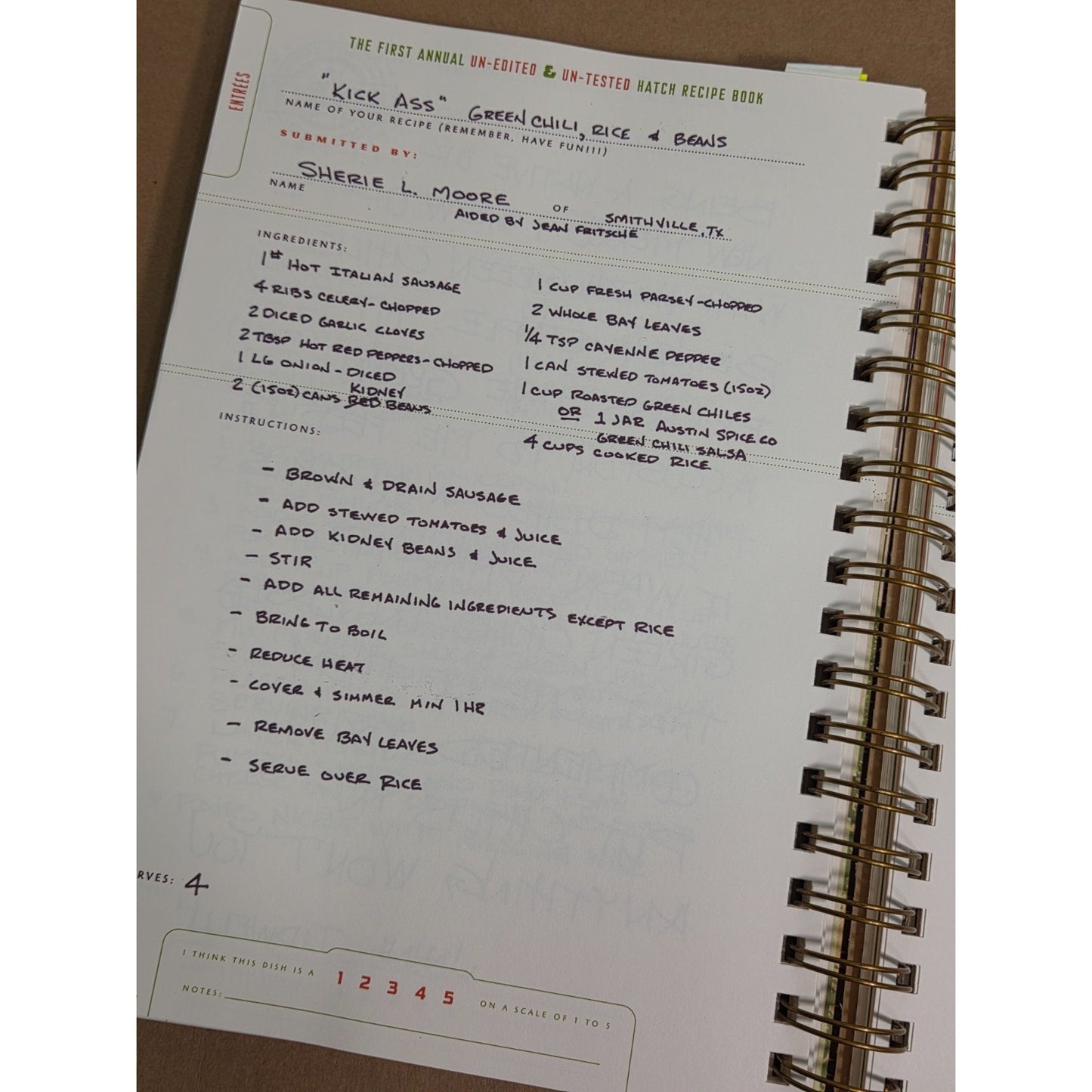 Rare Central Market 1st Annual Hatch Chile Pepper Recipe Book - 2007 Edition