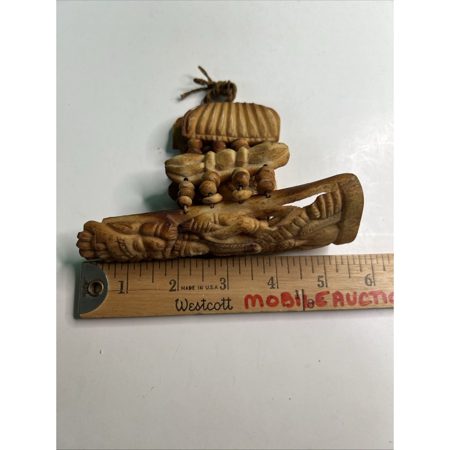 Vintage Handcarved Artisan Crafted Bracelet Natural Material