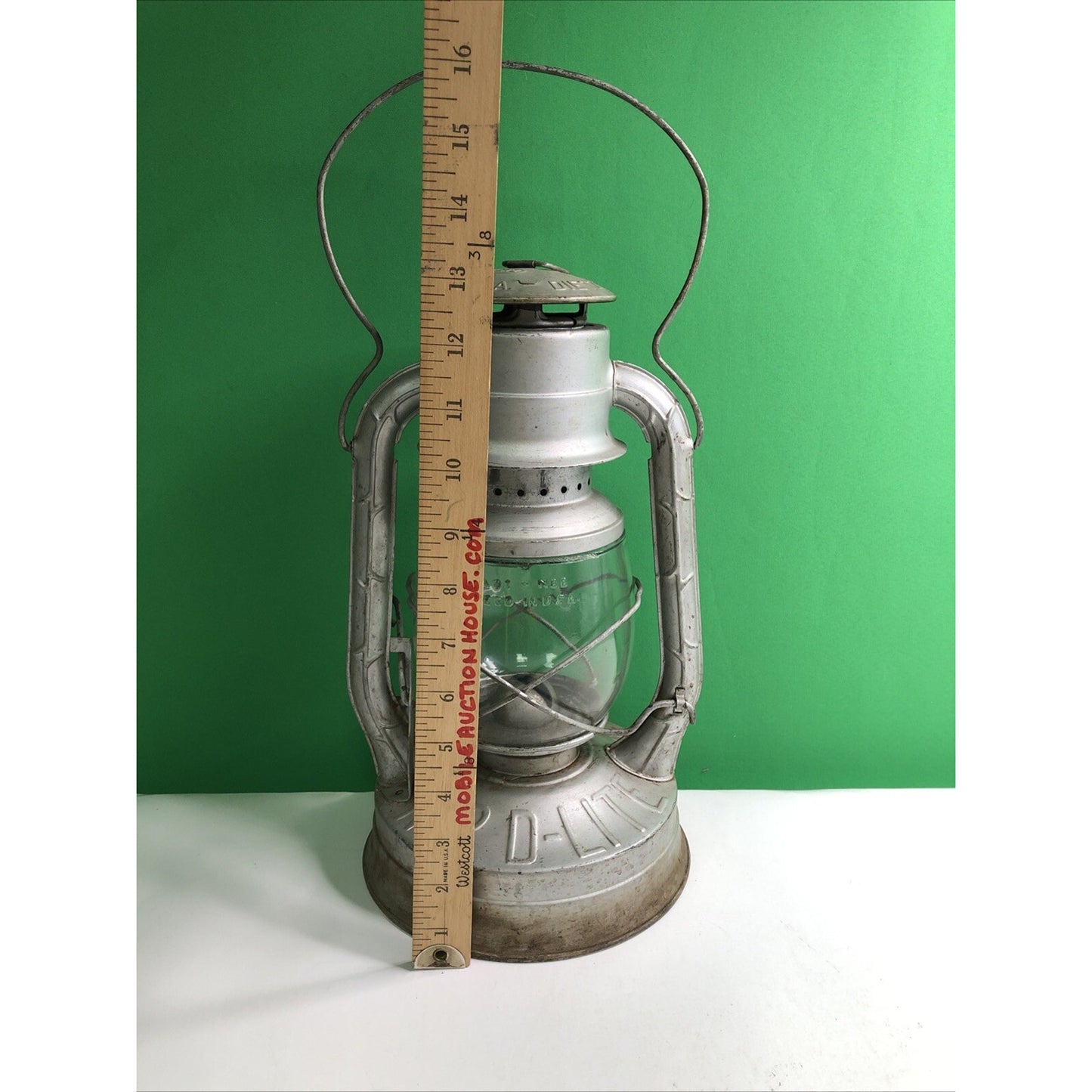 Antique Dietz D-Lite No. 2 Railroad Lantern Train Lamp Kerosene Oil Made In USA
