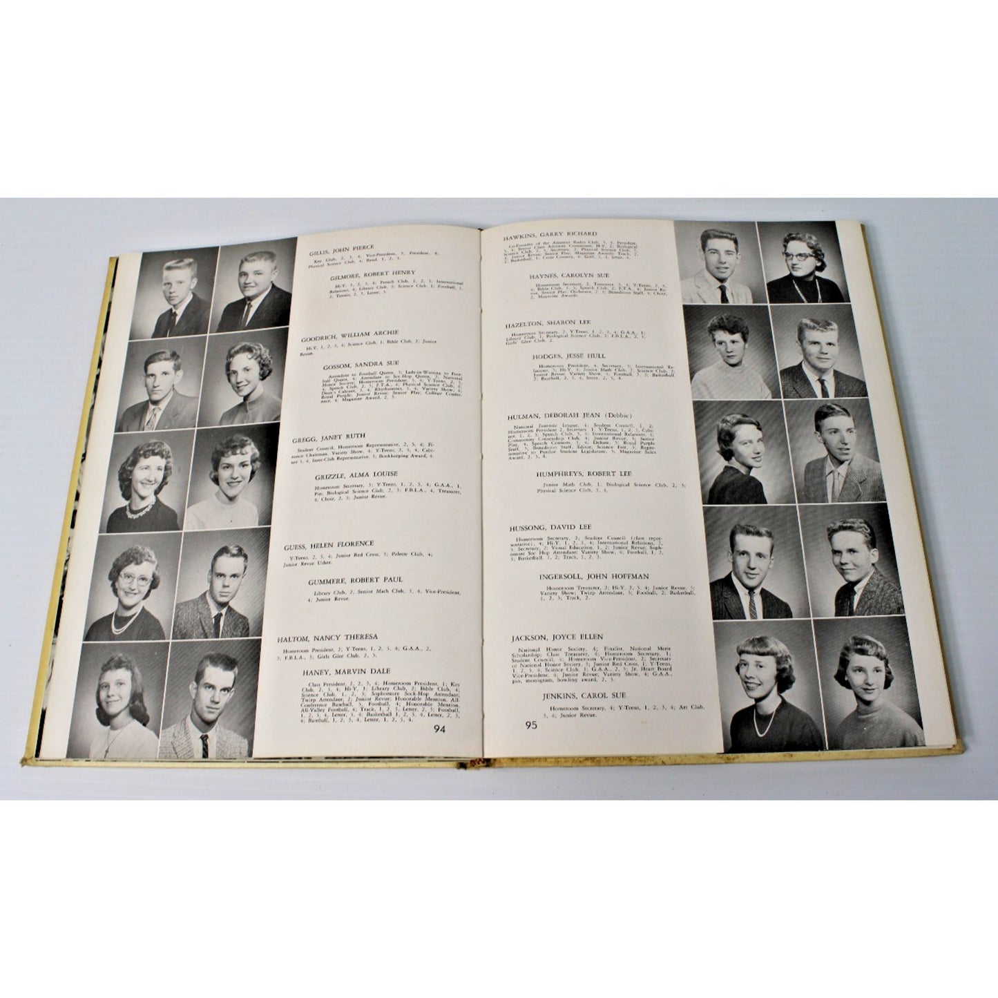 Vintage 1959 Garfield High School Benedictus Yearbook, Terre Haute, Indiana