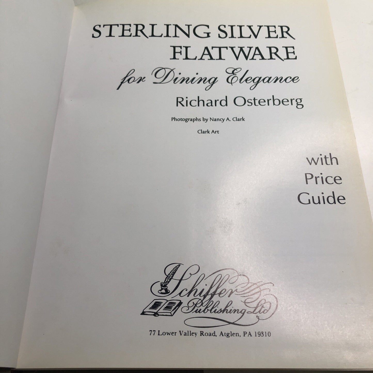 Sterling Silver Flatware for Dining Elegance by Richard Osterberg 1994 HC DJ
