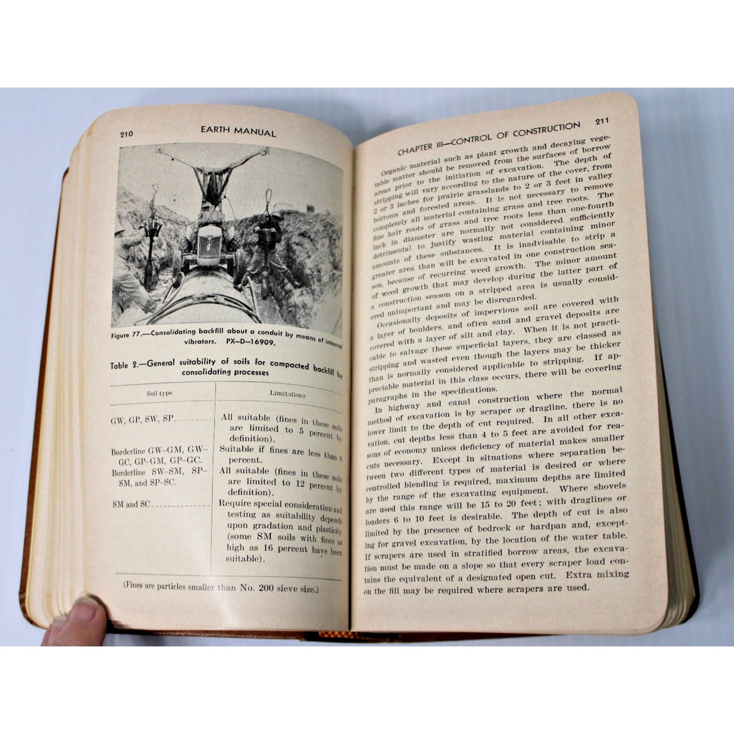 1960 Earth Manual- U.S. Dept. of the Interior Bureau of Reclamation, 1st Edition