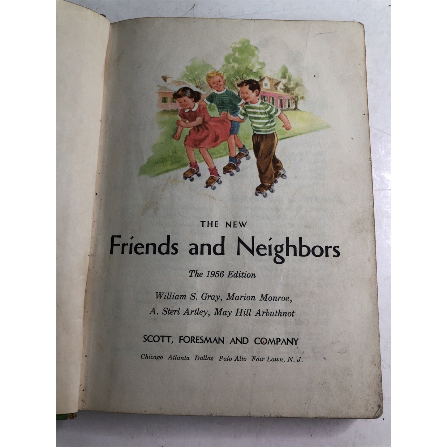 Rare 1956 The New Friends and Neighbors Dick and Jane New Basic Readers HC