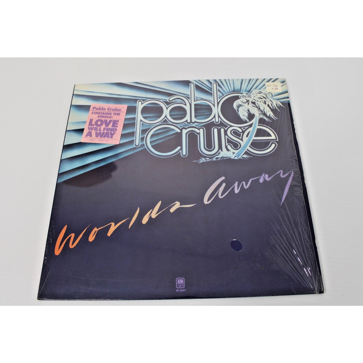 Pablo Cruise- Worlds Away, 1978 SP-4697 A&M Records, Shrink, Hype Sticker EX/EX