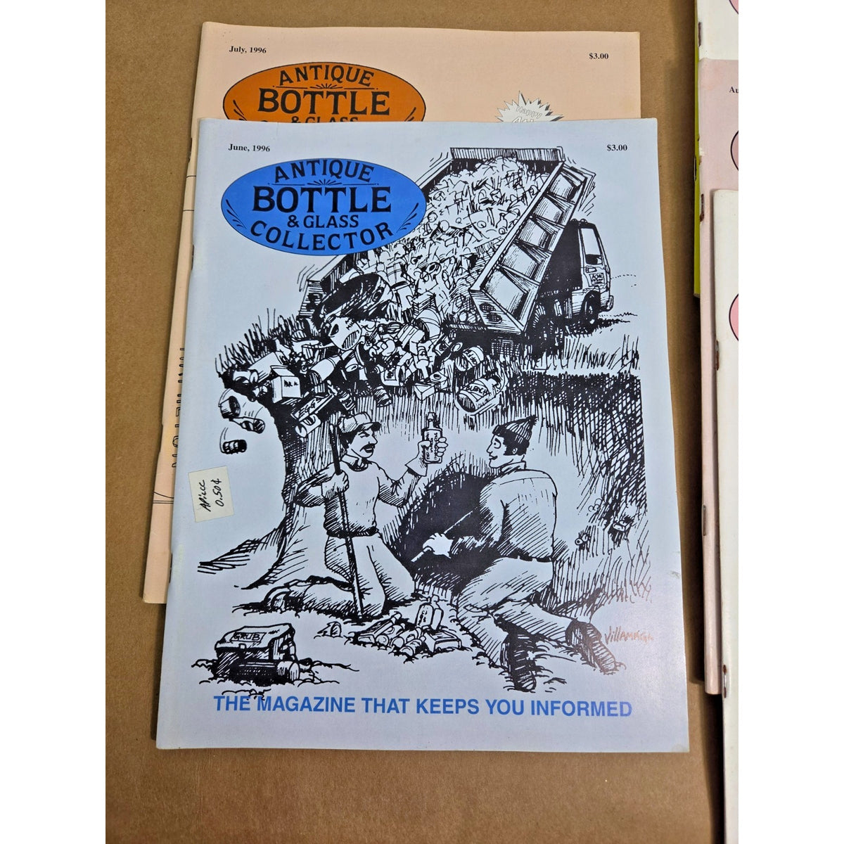Vintage Antique Bottle & Glass Collector Magazine Lot 1996 Full Year 11 Issues