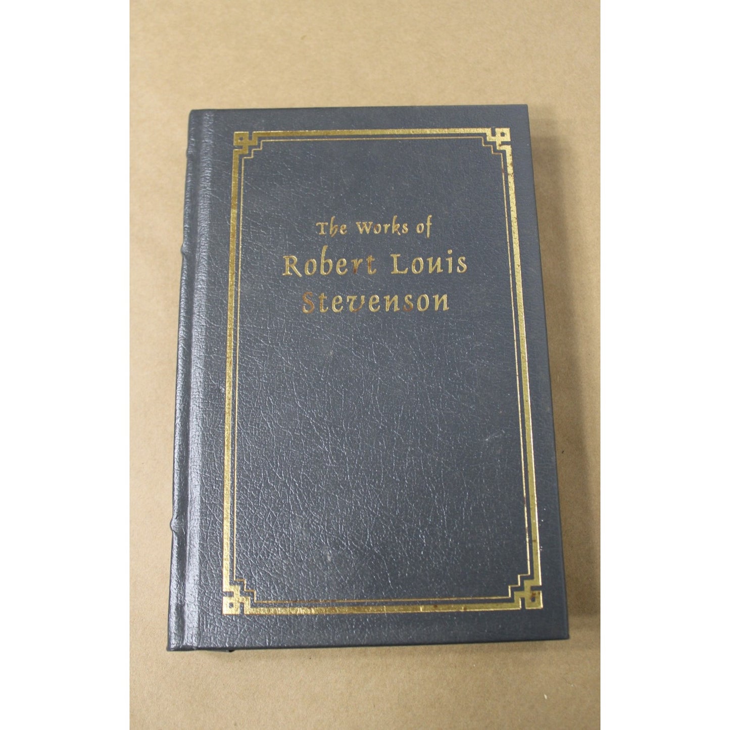 The Works of Robert Louis Stevenson, Grey Leather, Gilt Edges, Longmeadow Press