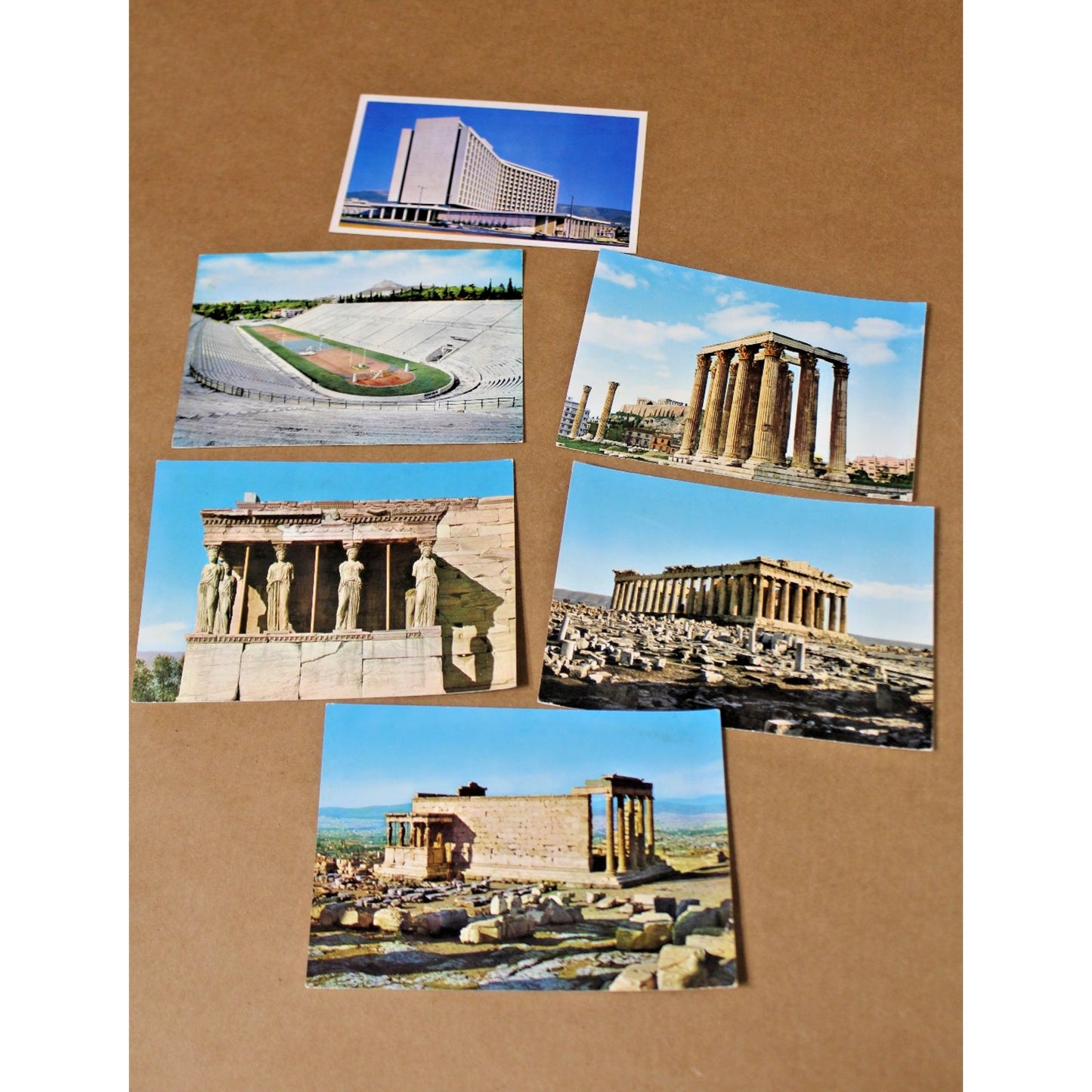Lot of 6 Vintage Athens, Greece Travel Souvenir Postcards, Unposted