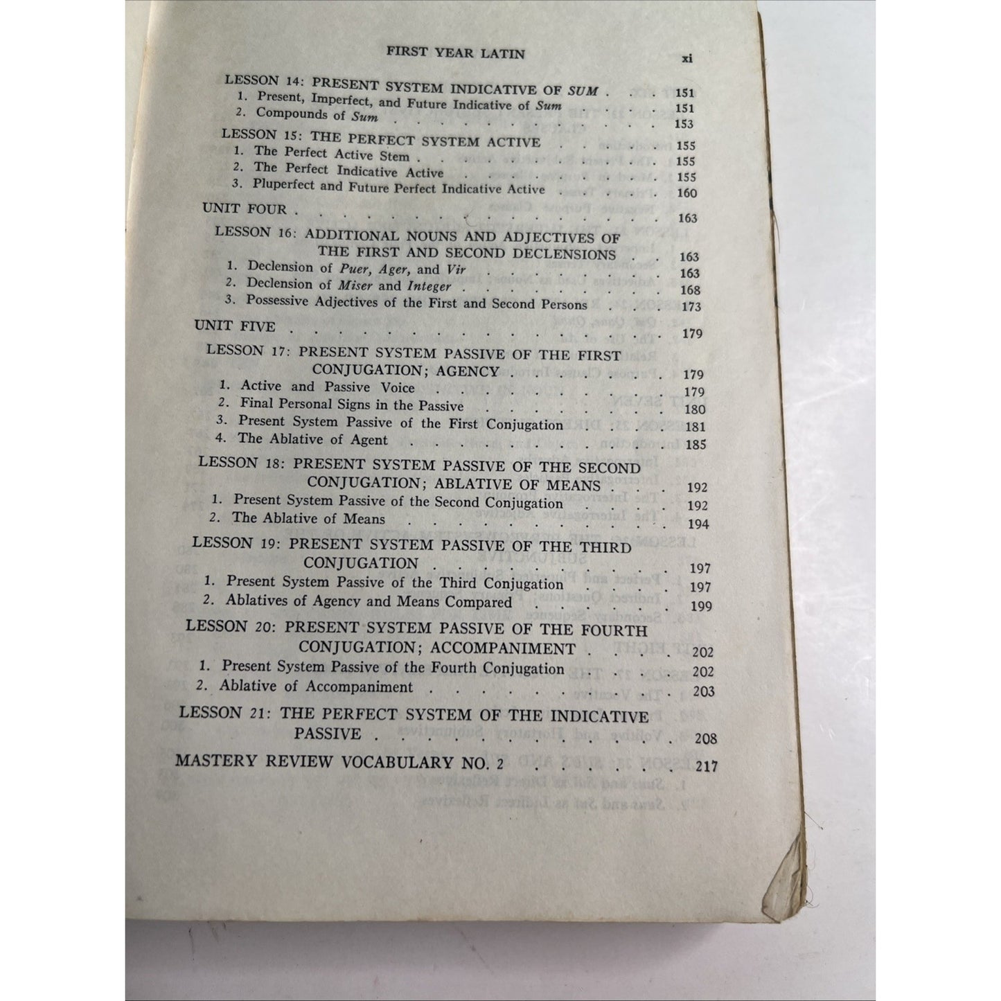 Robert J. Henle First Year Latin 1945 Hardcover Vintage Textbook Damaged