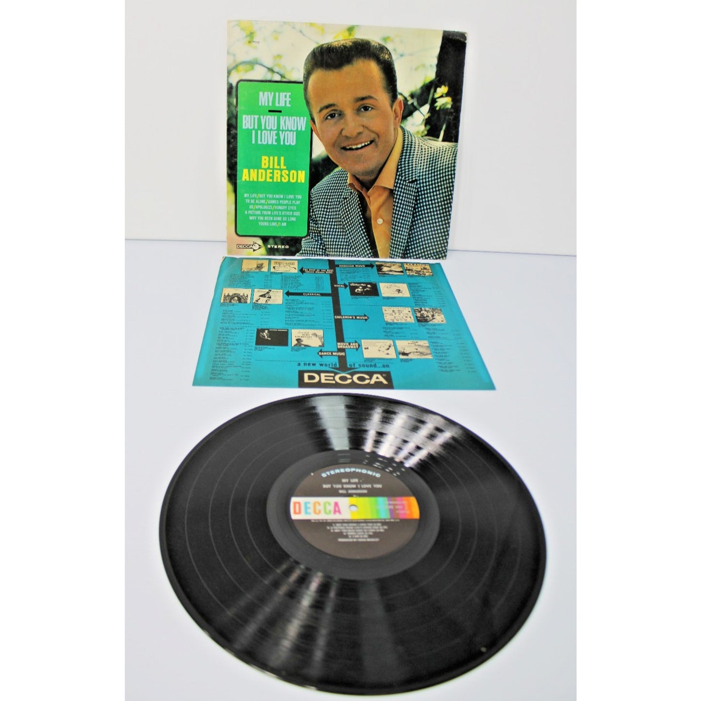 Bill Anderson- My Life/ But You Know I Love You, 1969 Decca DL 75142 LP- G/ VG