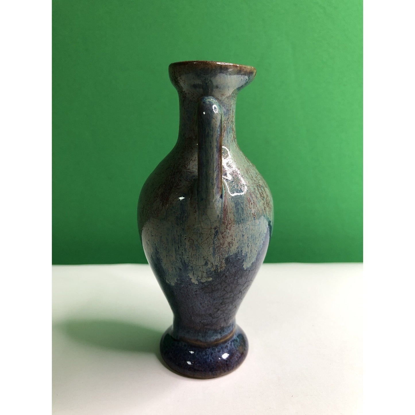 1920’s COINTREAU FRERES Figural Mini BOTTLE Ewer France Double Handled Glazed
