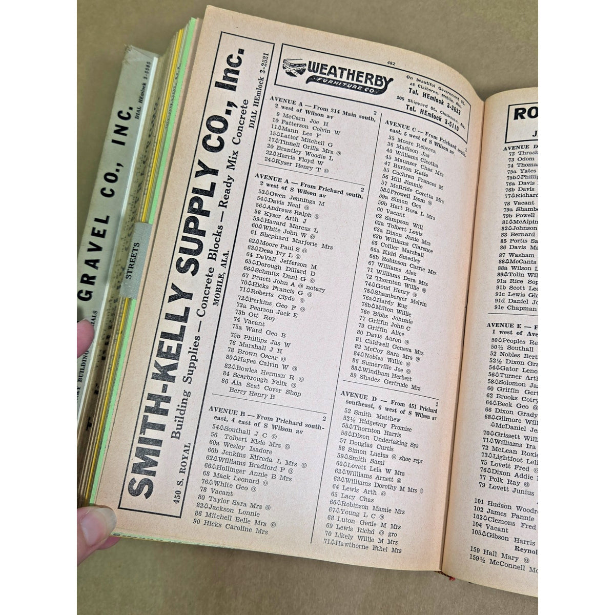 1956 Polk’s Prichard Alabama City Directory - Vintage Mobile County History
