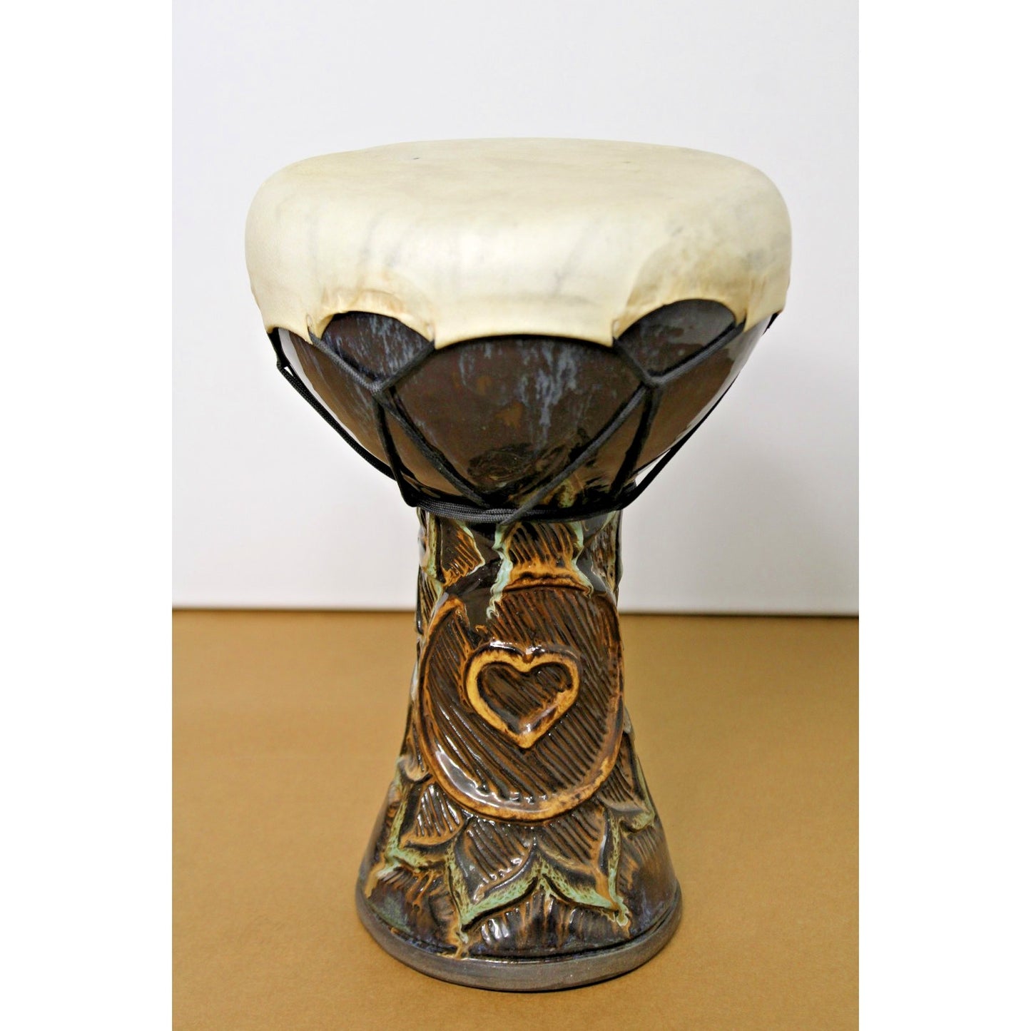 Full Circle Drums Ceramic Doumbek Hand Drum 12 tall 8 Diameter, Handmade in CA