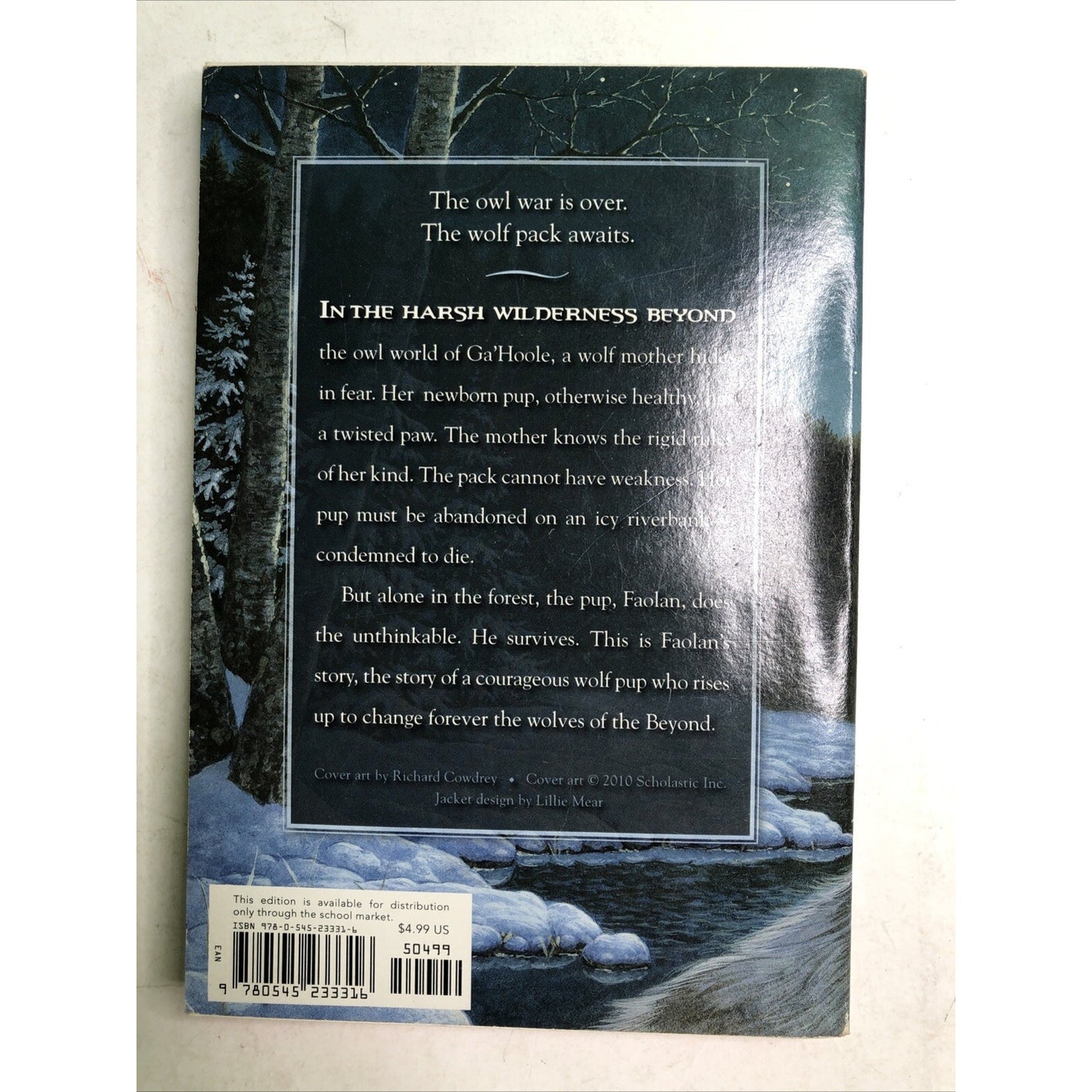 Wolves of the Beyond: Lone Wolf by Kathryn Lasky Scholastic 2010 PB