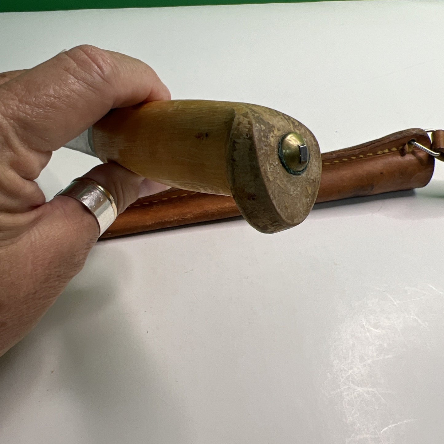 Vintage J Marttiini Rapala Finland Fillet Knife Hand Ground Stainless + Sheath
