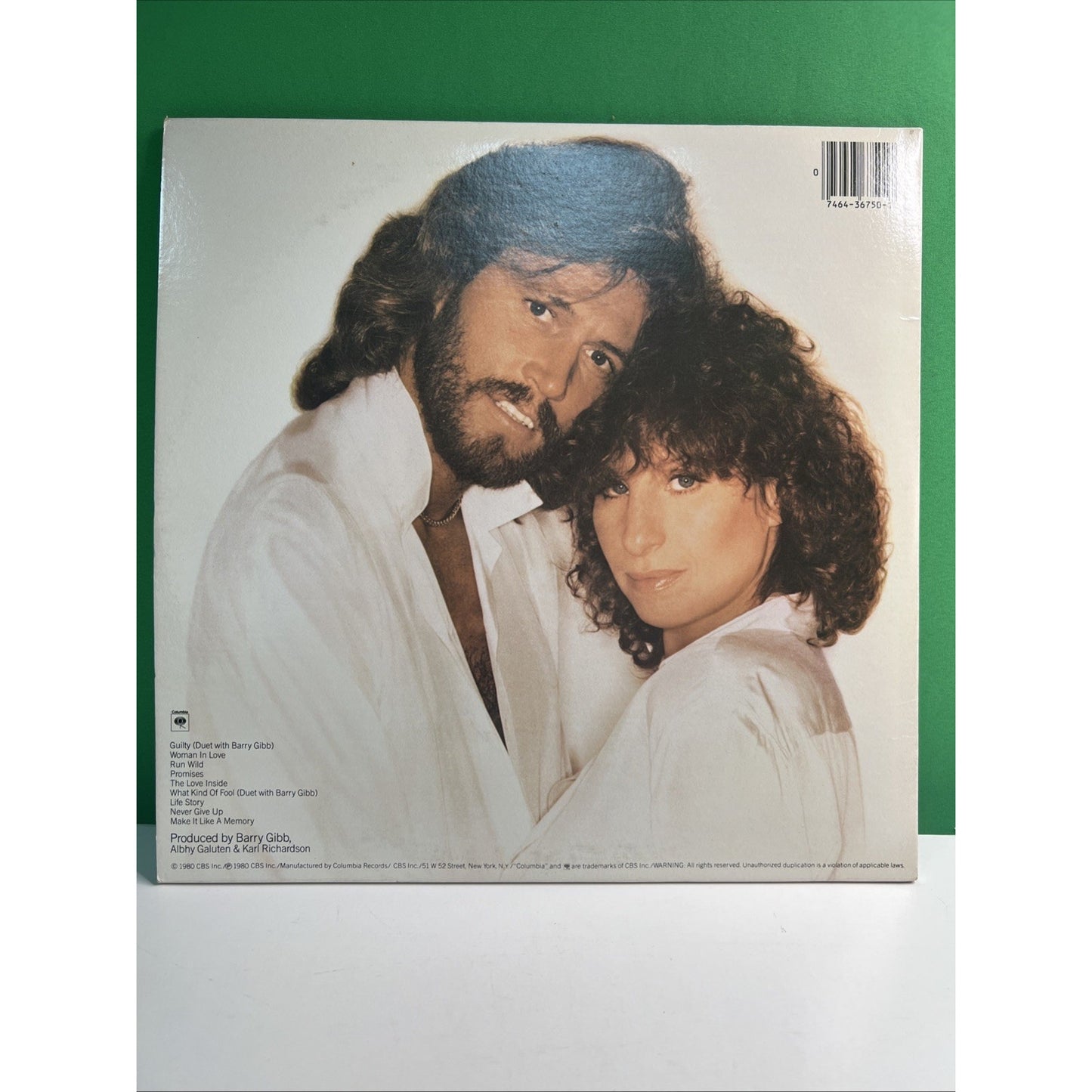 Lot Of 2 BARBRA STREISAND LP Albums Guilty with Barry Gibb Gatefold Excellent