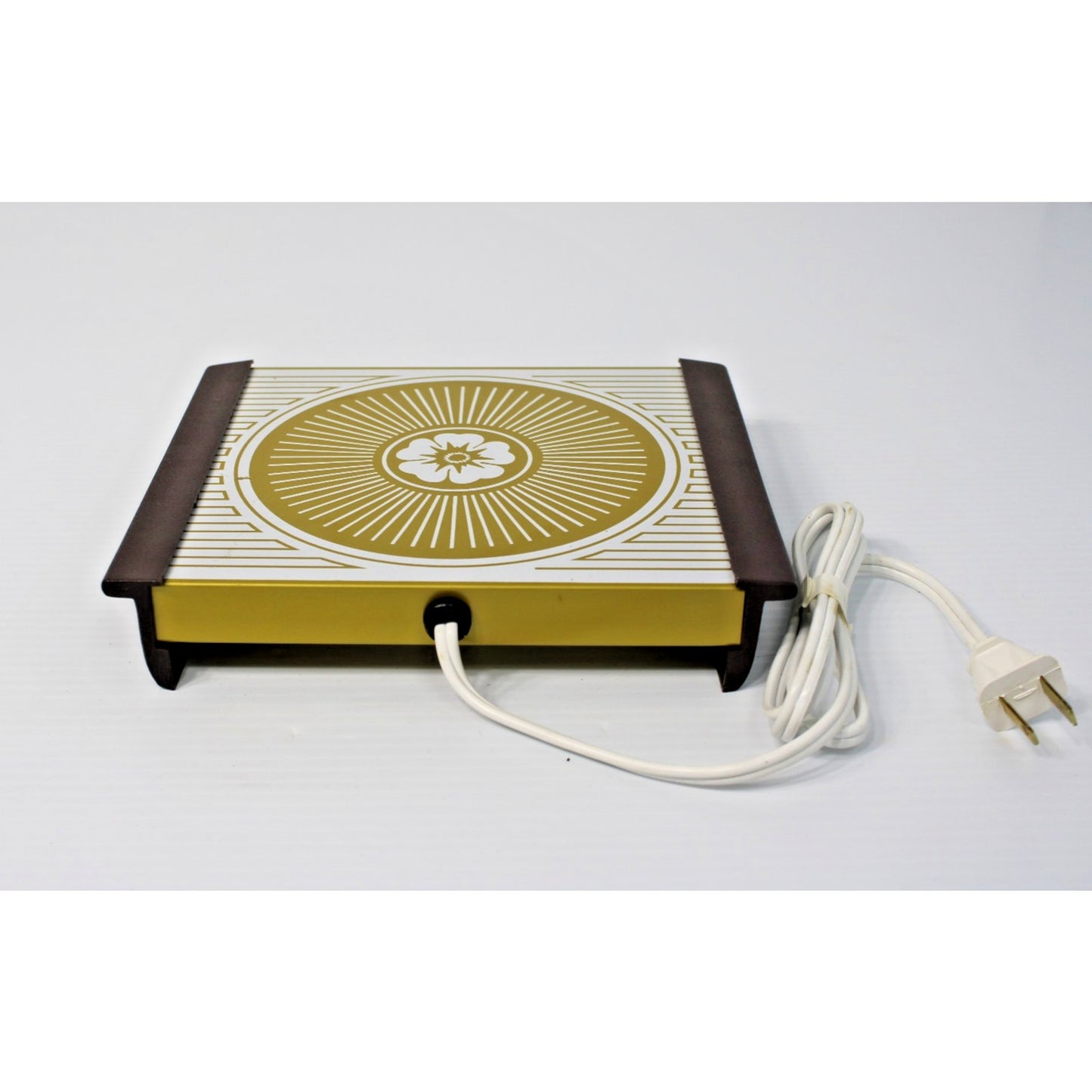 Vintage Mod Flower Power "Warm-O-Tray" Hostess Serving Cocktail Party- PRISTINE