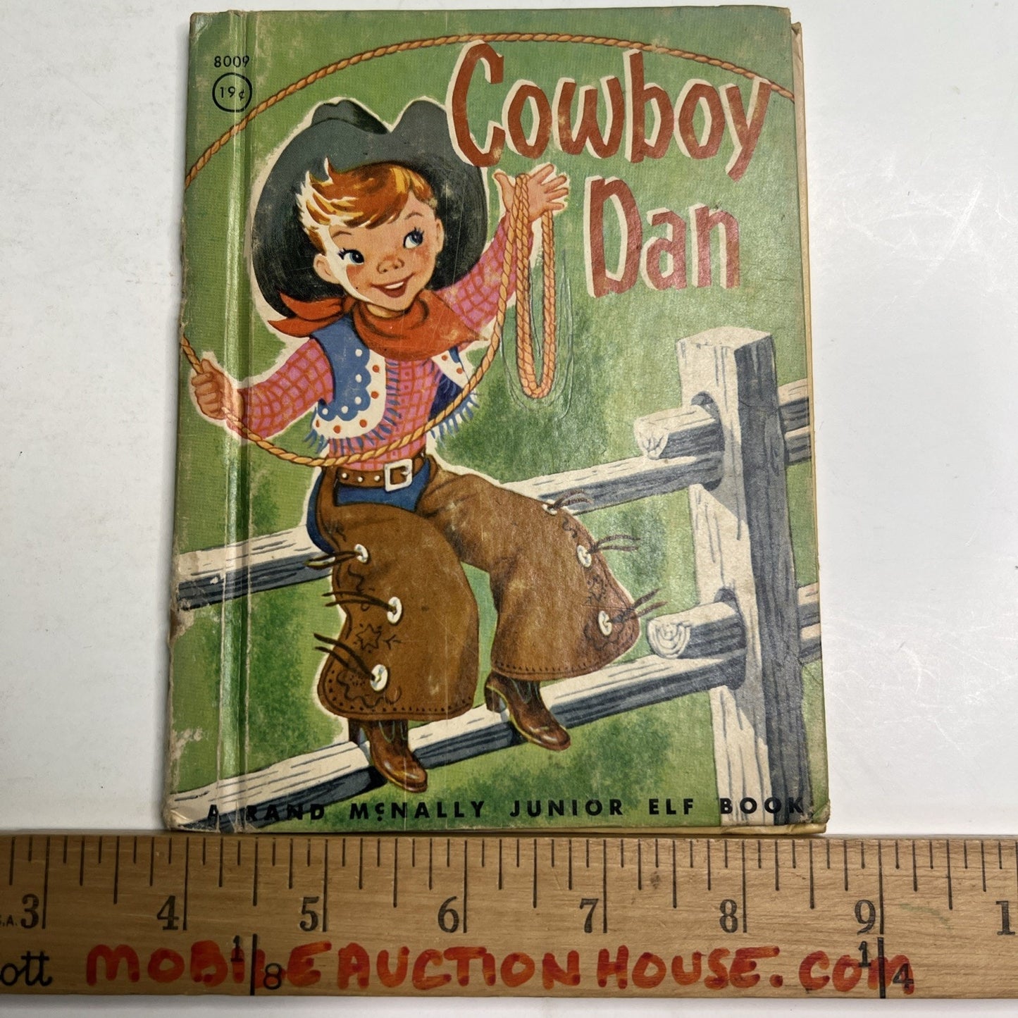 COWBOY DAN Vintage Children's Junior Elf Book Rand McNally 1951 Rare
