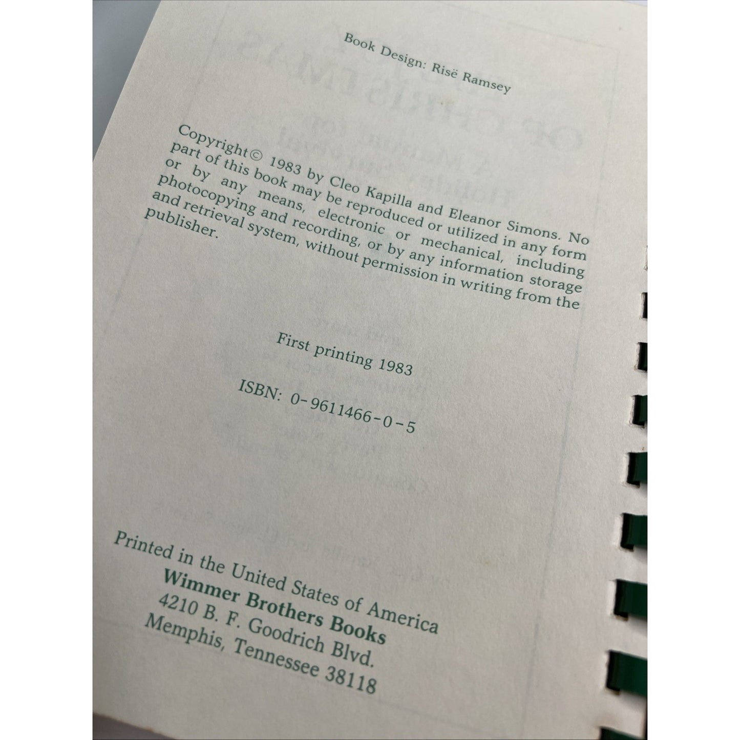 1983 The Joy Of Christmas Manual For Holiday Survival by Kapilla & Simons