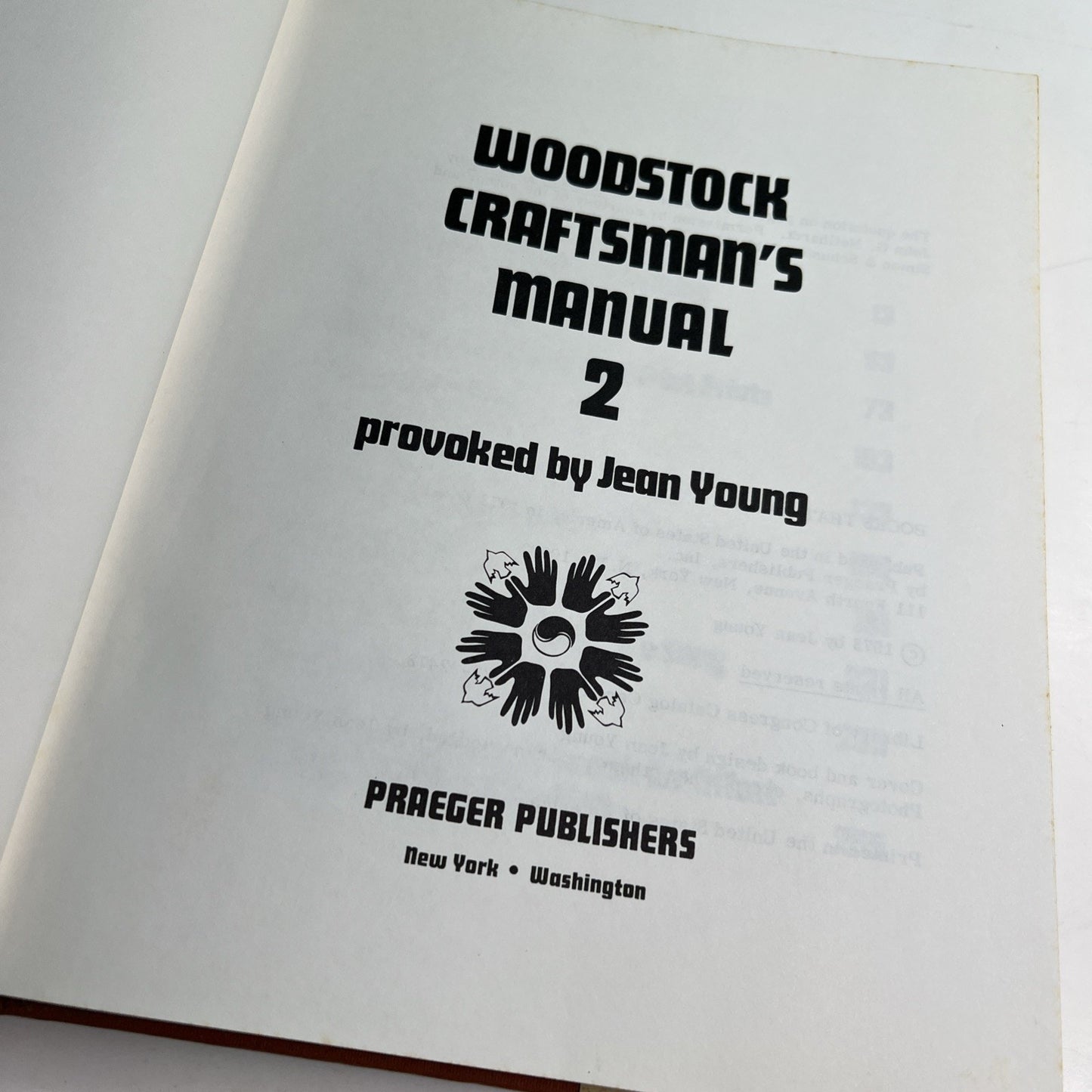 Woodstock Craftsman's Manual 2 by Jean Young 1973 HC DJ Illustrated Crafts