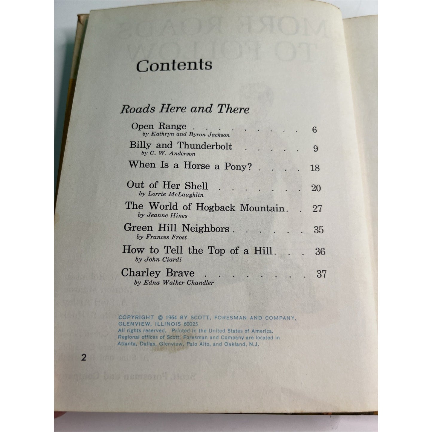 More Roads to Follow Hardcover Basic Reader by Scott Foresman 1964