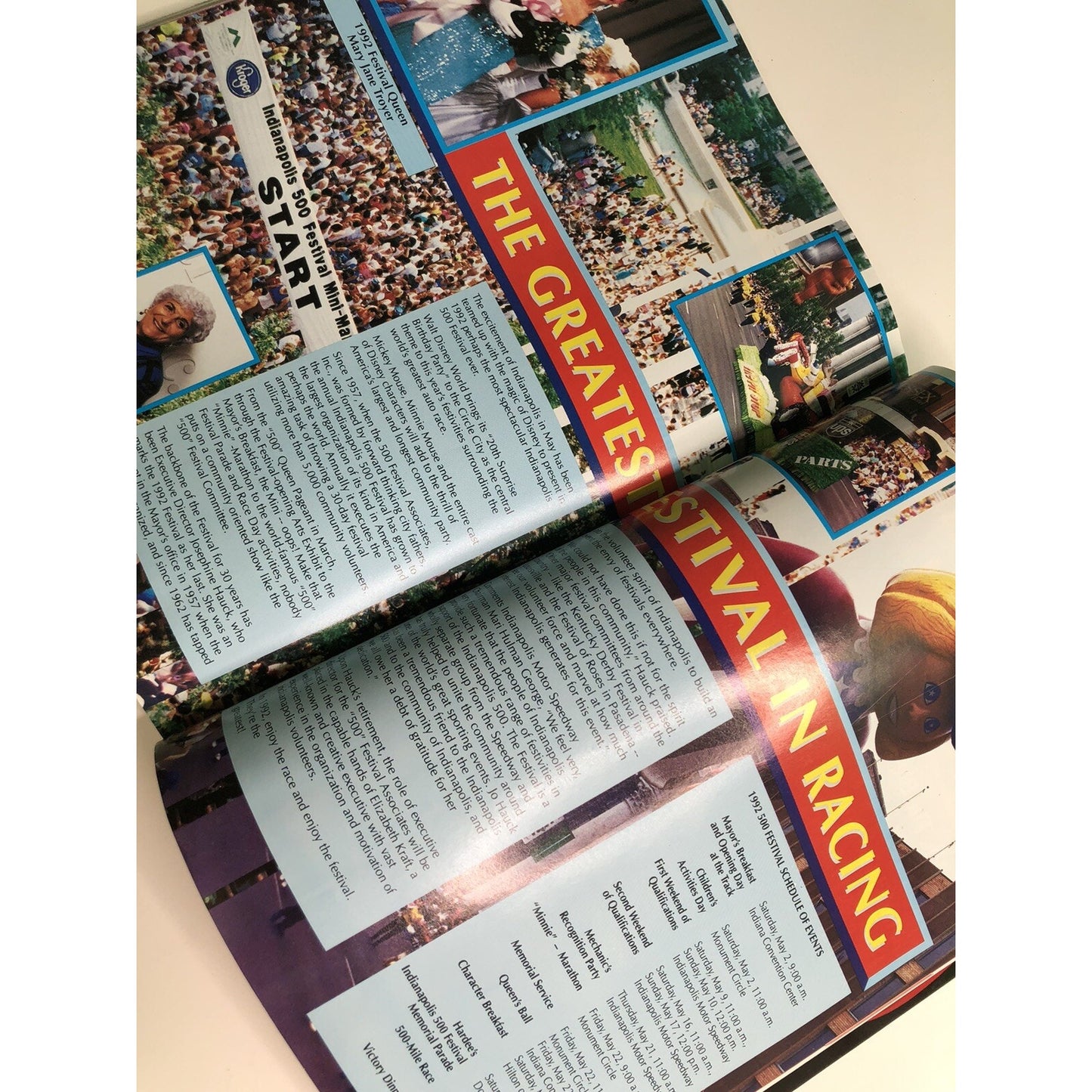 1992 76th Annual Indianapolis 500 Official Program And Tickets
