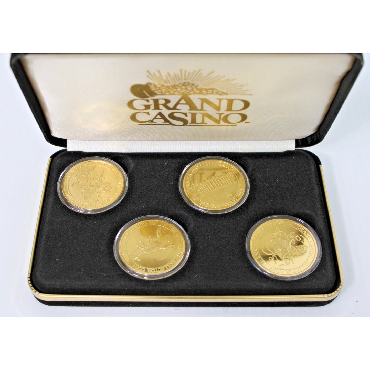 Vintage 1997 Grand Casino Gulf Coast Series Collector Coin Set Limited Edition