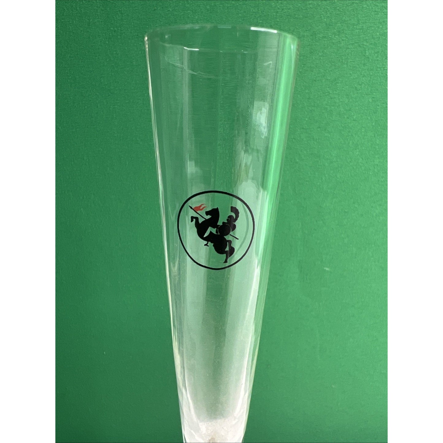 Wyborowa Polish Vodka Fluted Cordial Glass Knight On Horse Poznan Poland
