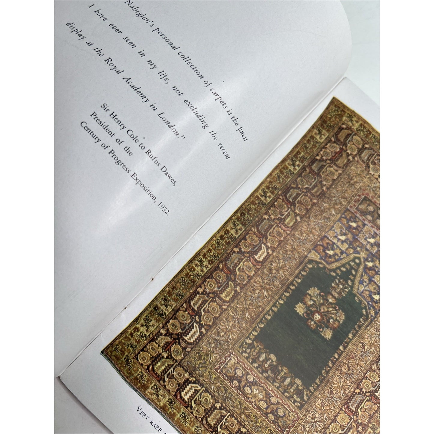 1946 Booklet Rare Antique Oriental Rugs From The Collection Of Sarkis H Nahigian