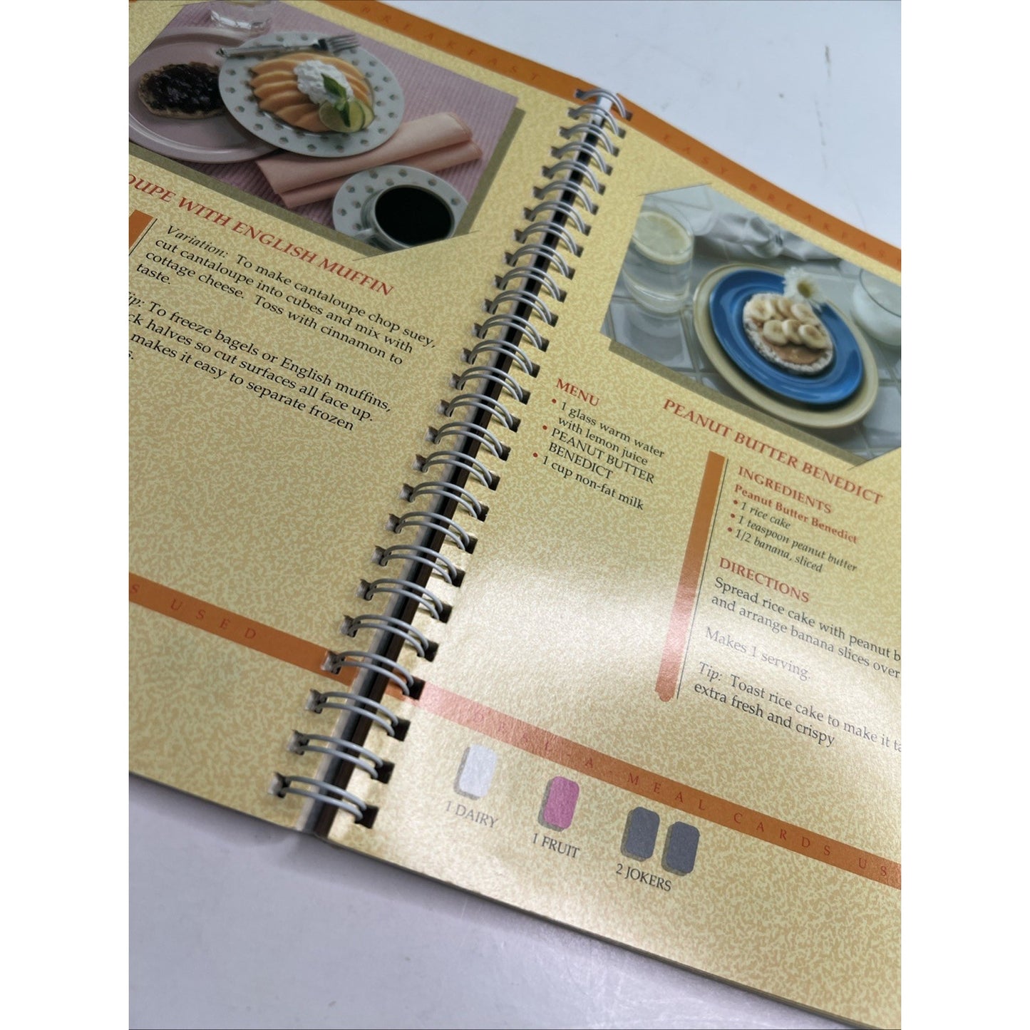 Vintage Richard Simmons Deal A Meal Cookbook Spiral Bound Weight Loss Recipes
