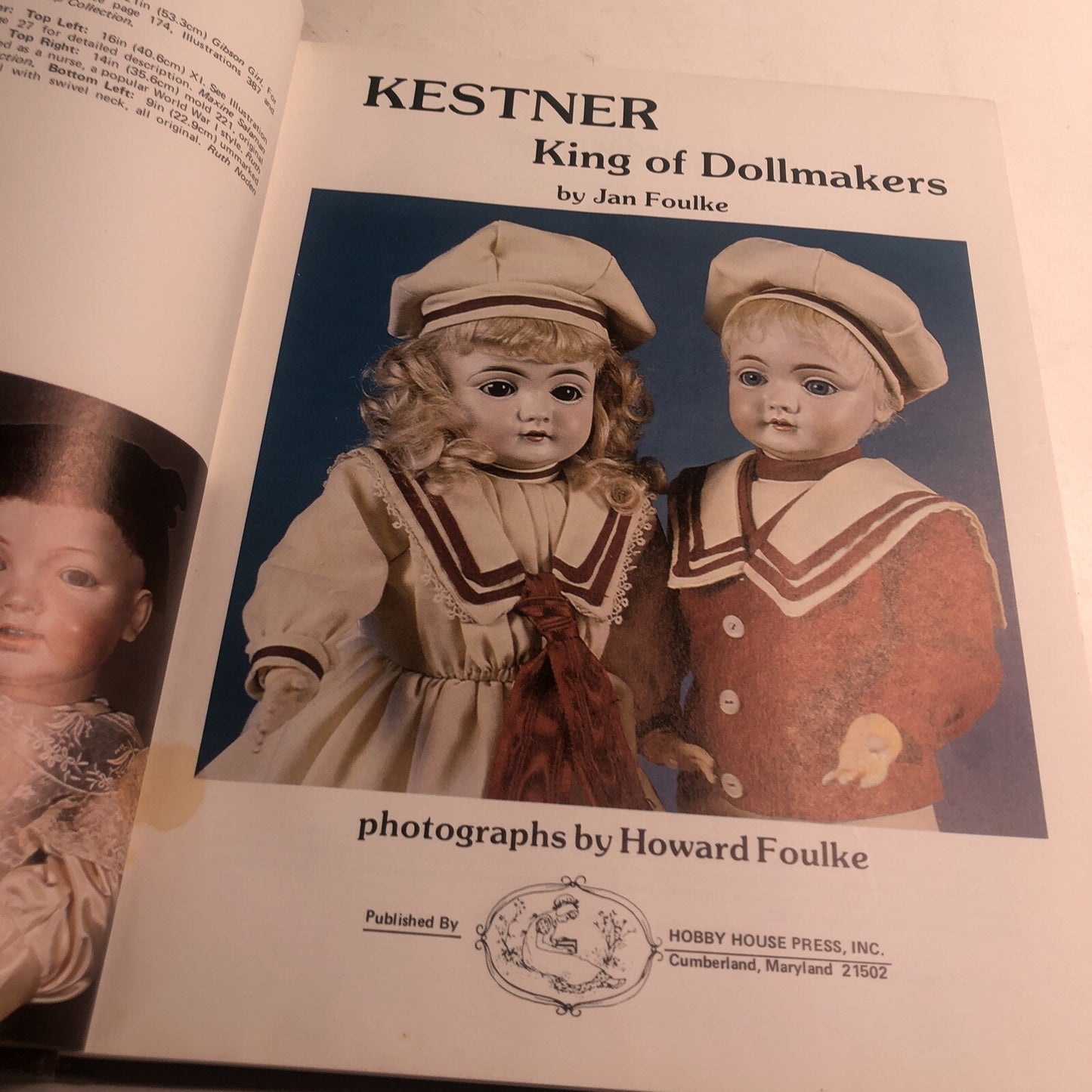 KESTNER: KING OF DOLLMAKERS By Jan Foulke 1982 Hardcover Dust Jacket Illustrated
