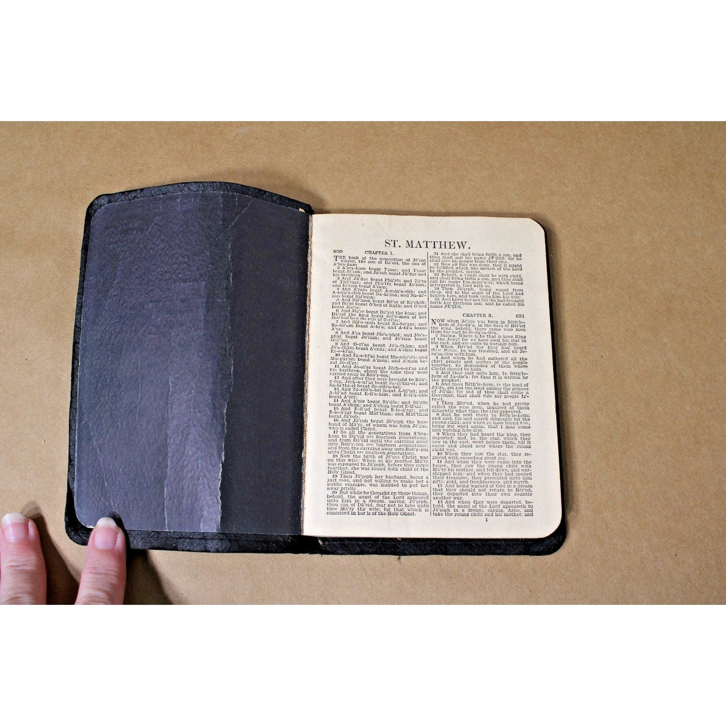 Vintage Bible New Testament Pocket Size 1940s Unknown Edition VTG Mini