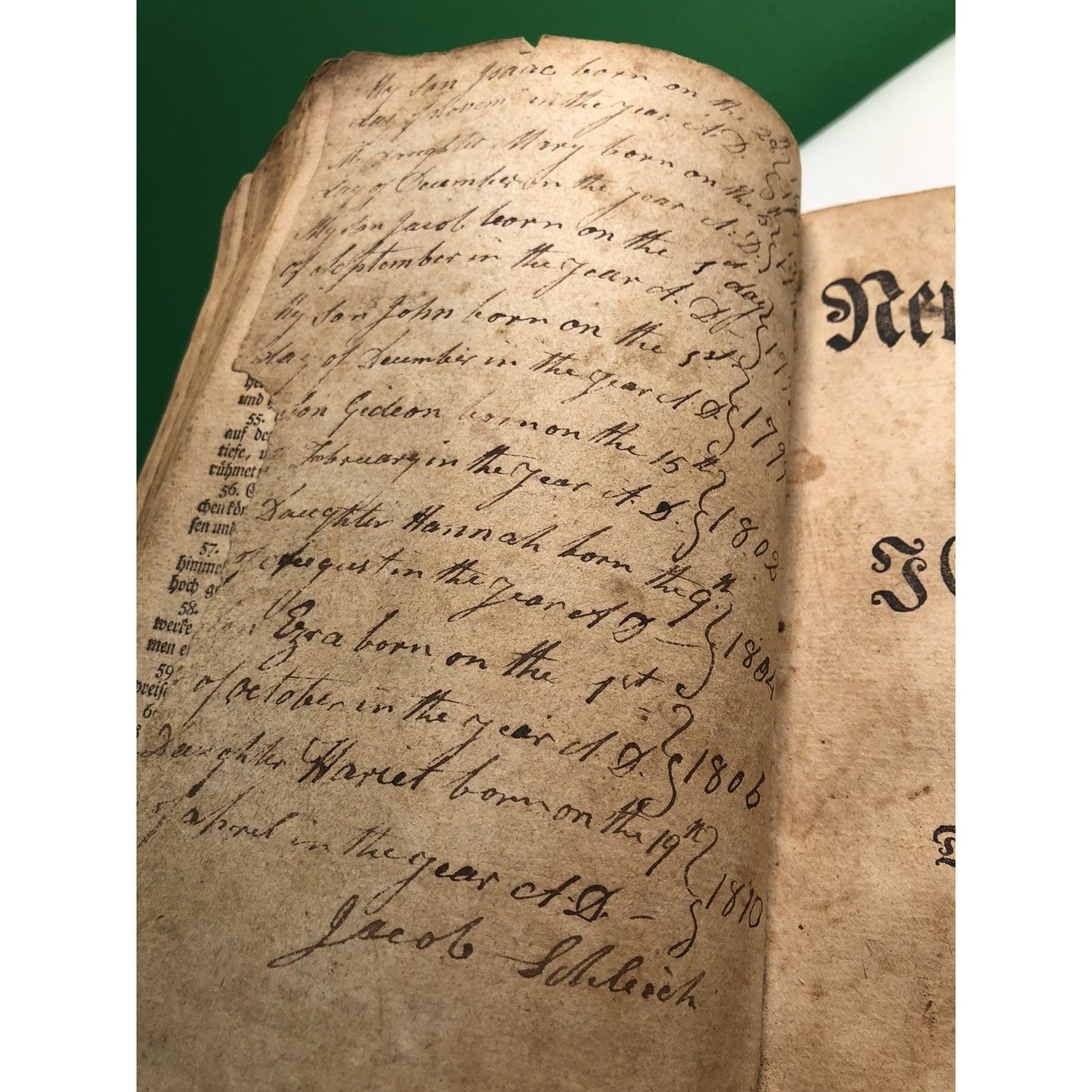 1797 German Translation of D. Martin Luther Bible Holy Scripture