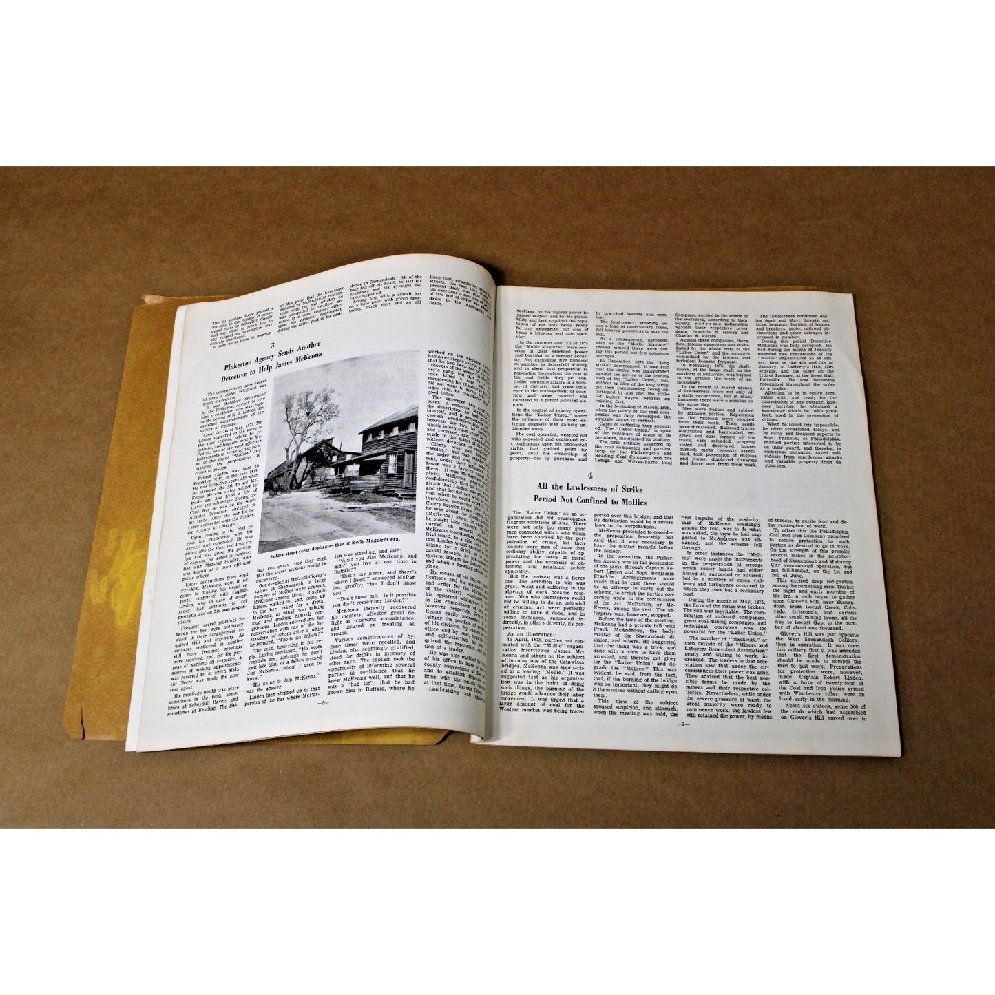 Molly/ Mollie Maguires, Souvenir Reprint of Hazelton Newspaper Filming Coverage