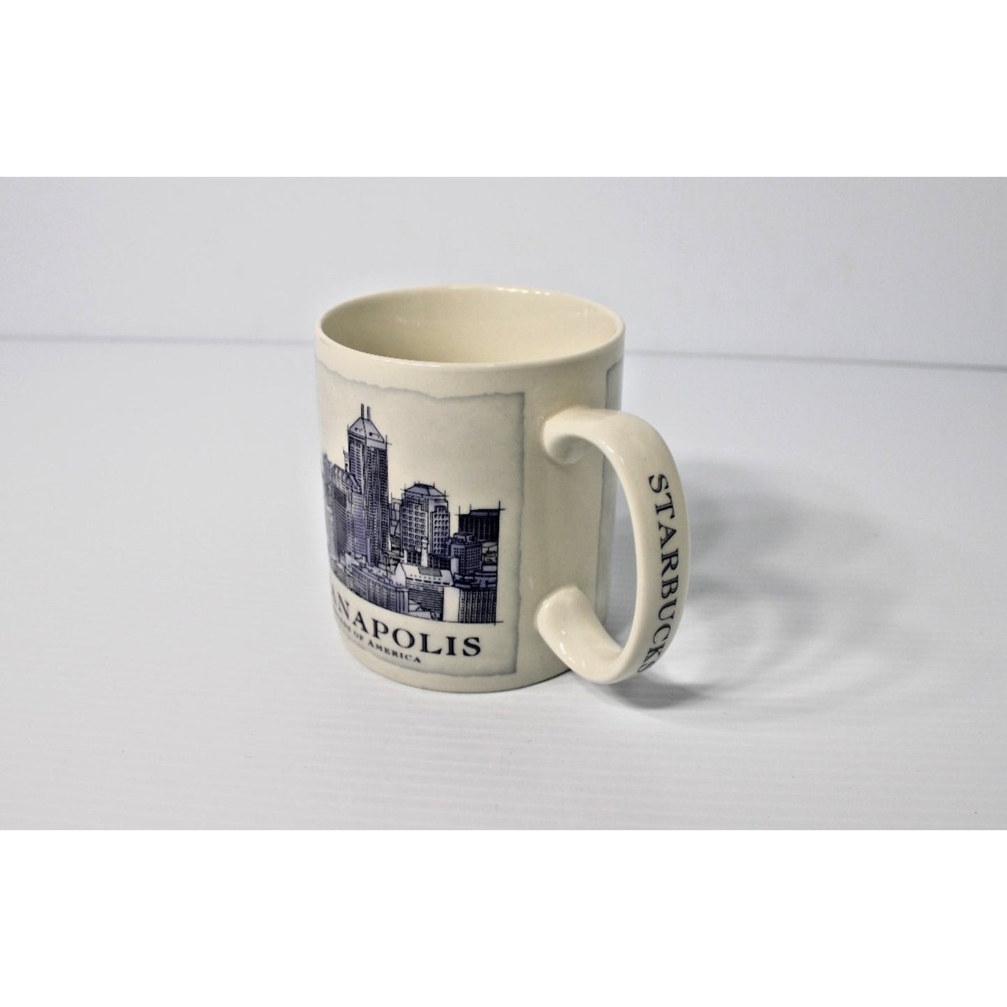 Starbucks Coffee Cup Architecture Series Mug 2006 Indianapolis Crossroads 18 oz