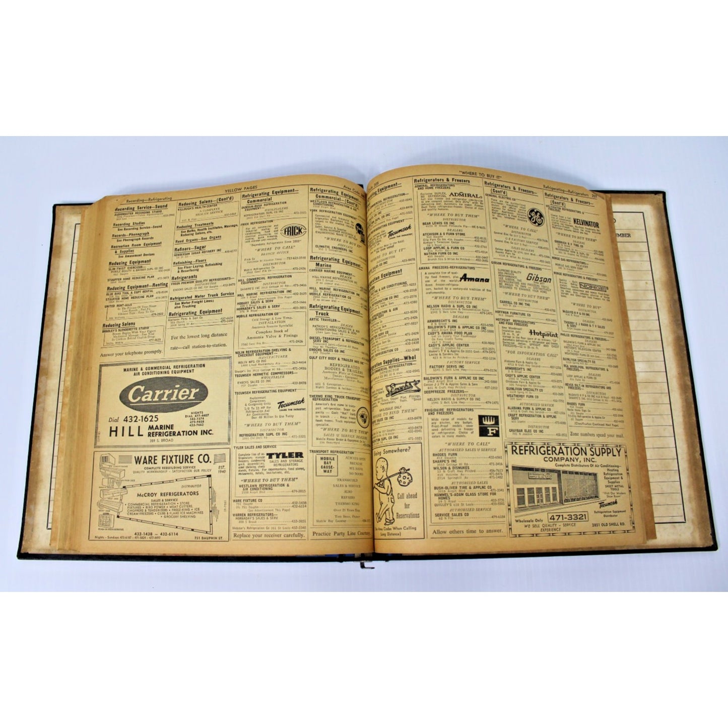 Vintage Mobile, Alabama 1964 Telephone Directory, Daphne, Fairhope, Chickasaw