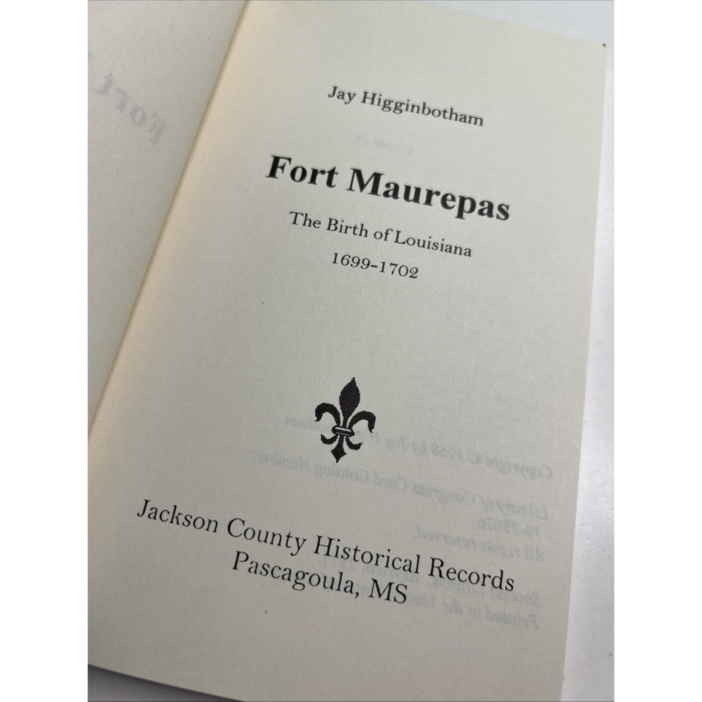 1971 PB Fort Maurepas by Jay Higginbotham Birth Of Louisiana LA